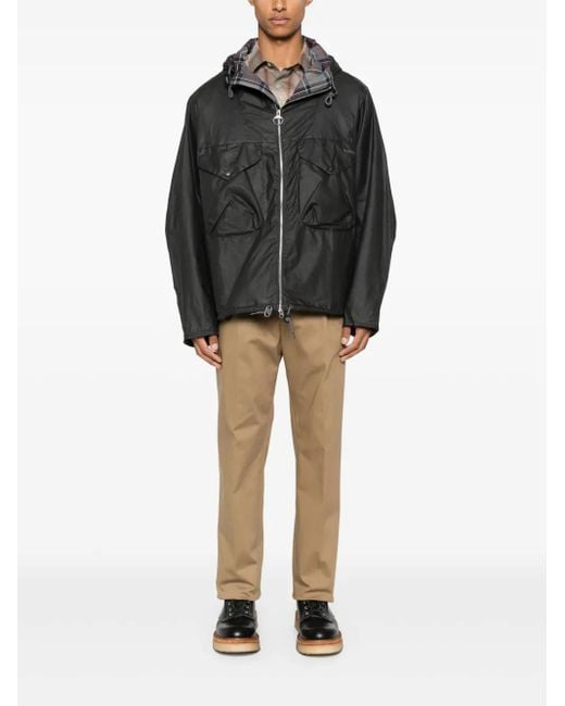 Barbour Black Utility Sapper Waxed Jacket for men