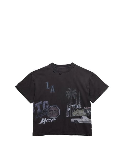 Honor The Gift Black All Over Los Angeles T-Shirt for men
