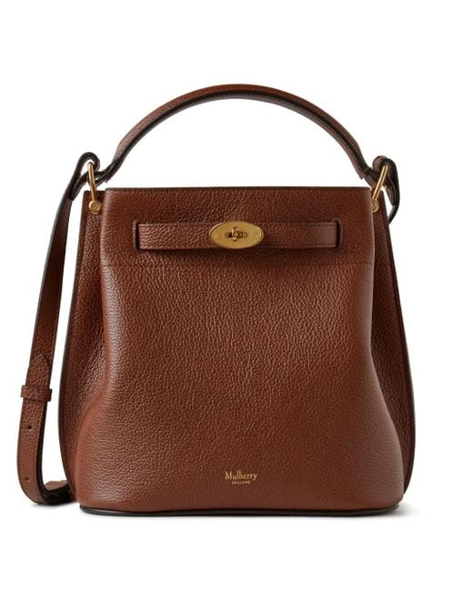 Mulberry Brown Small Islington Leather Bucket Bag
