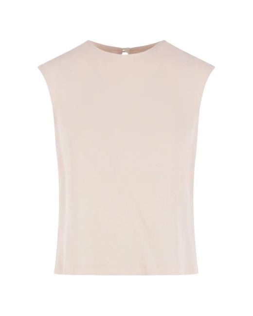 Glanshirt Natural Crew-Neck Blouse