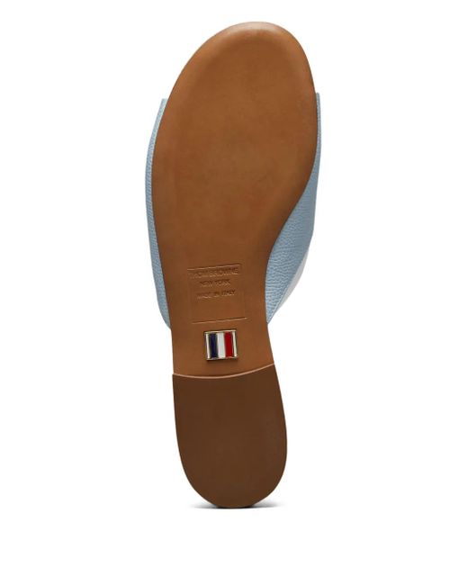 Thom Browne White Leather Sandals