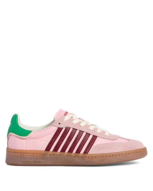 Sneakers A Righe di DSquared² in Pink
