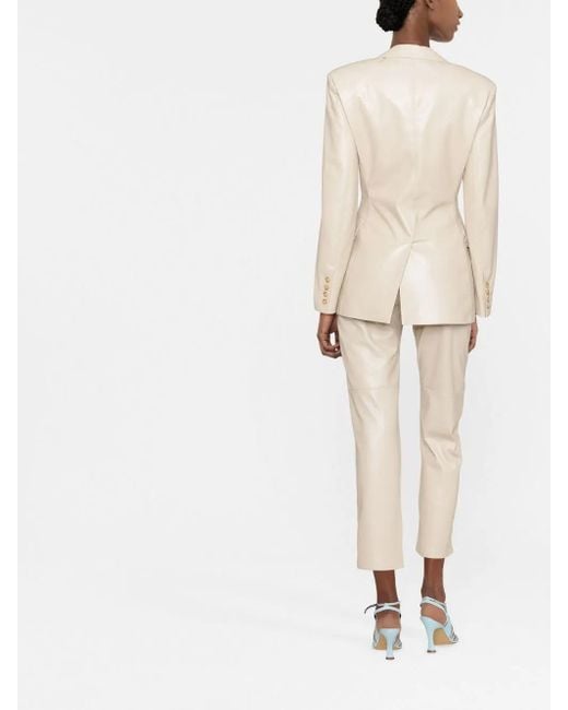 Nanushka Natural Tailored Hathi Jacket With Luxurious Finish And Iconic Design