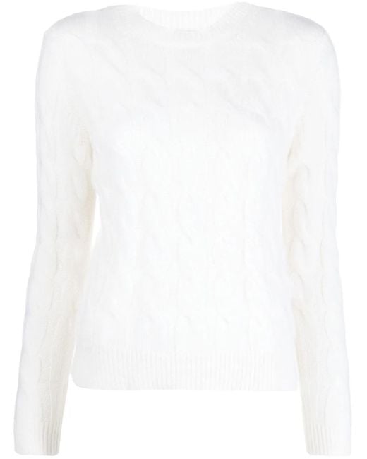 Max Mara Kasjmier Trui in het White