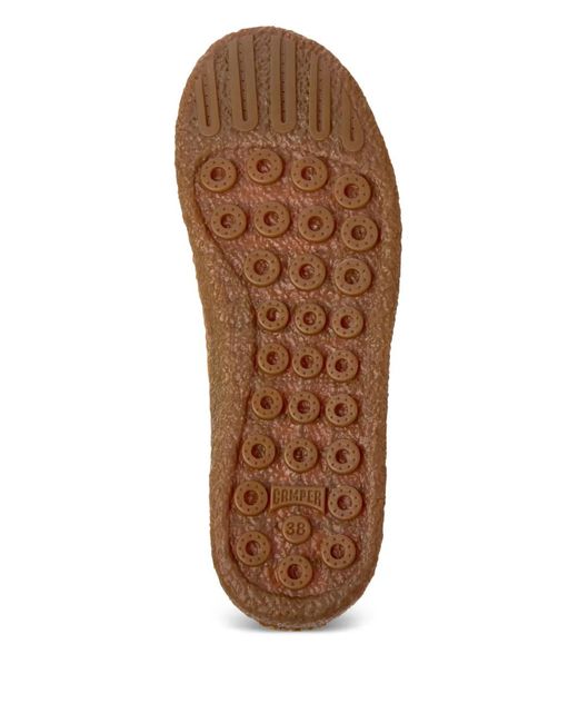 Camper Brown Peu Terreno Suede Lace-Up Sneakers