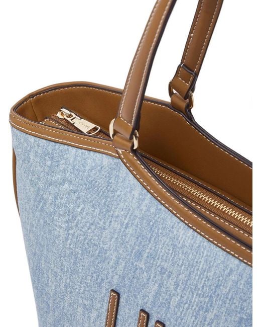 Liu Jo Blue Large Denim Tote Bag