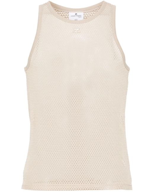 Top Con Parche Del Logo Courreges de hombre de color Natural