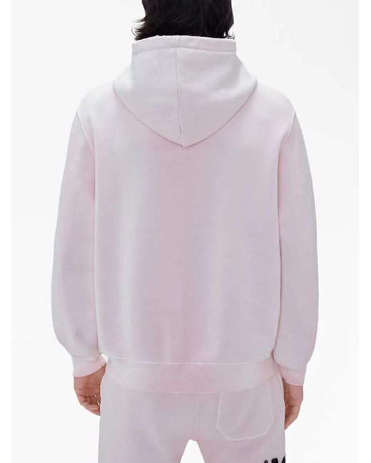 Amiri Pink Logo-Embellished Hoodie for men