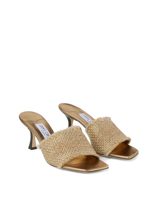 Jimmy Choo Metallic 70Mm Alexia Sandals