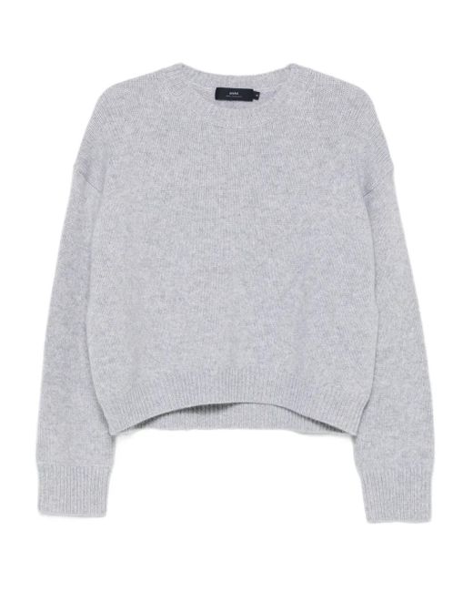 arch4 Gray Cropped-Pullover Mit Rundem Ausschnitt