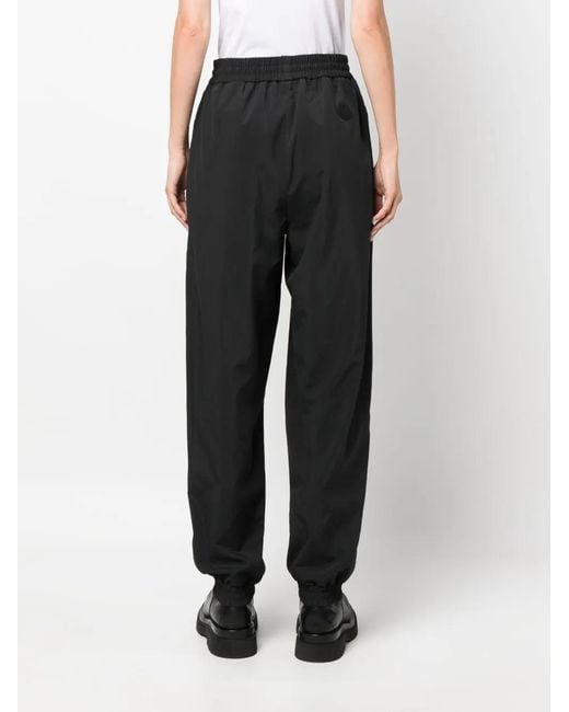 Moncler Black Drawstring-Waist Track Pants