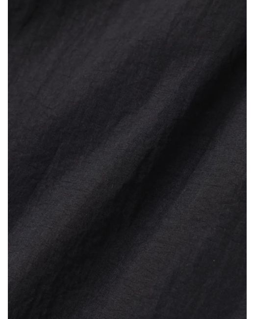 And Wander Black Chest-Pocket Chain-Detail Shirt for men