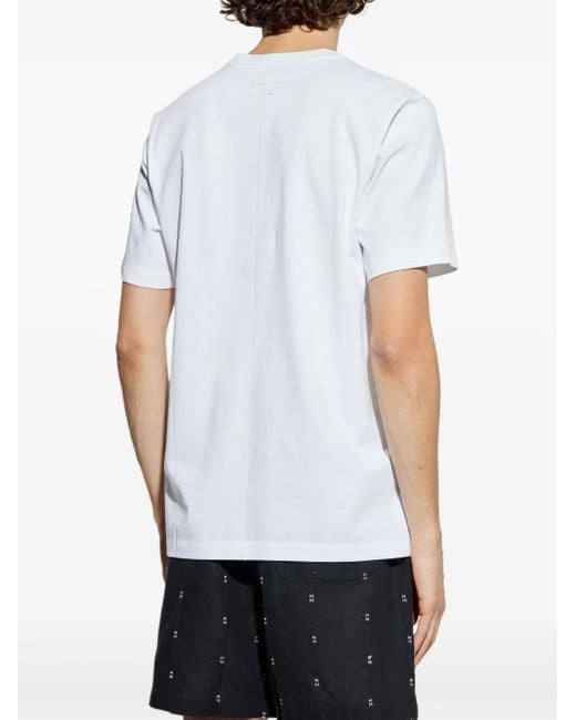 Rag & Bone White Logo-Print T-Shirt for men