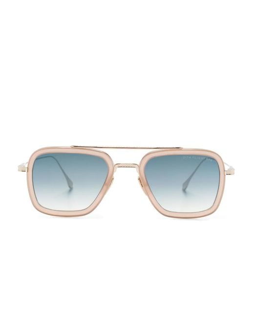 Dita Eyewear Blue Flight.006 Pilot-Frame Sunglasses