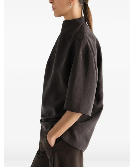 Lemaire Gray Soft Collar Top