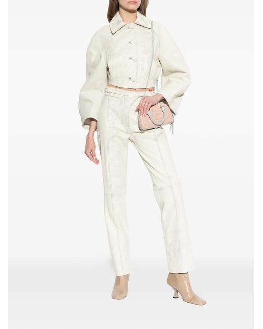 DIESEL White L'Raya Buttoned Jacket