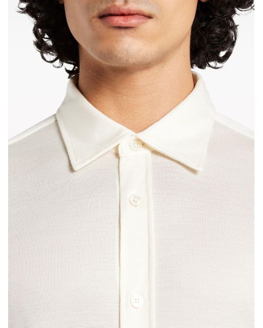 Tom Ford Semi-doorzichtig Overhemd in het White voor heren