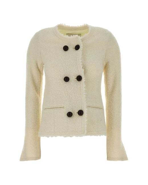 Isabel Marant White Suely Boucle Jacket