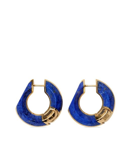 Burberry Blue Lapis Lazuli Hoop Earrings