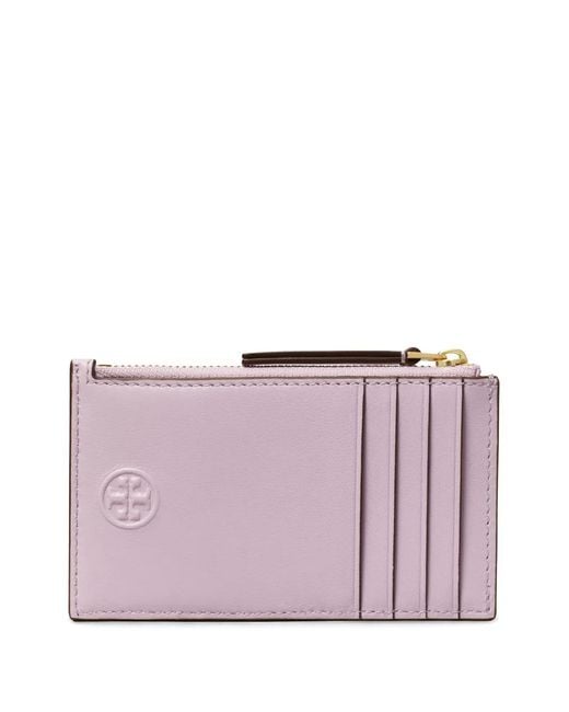 Tory Burch Purple Fleming Card Holder