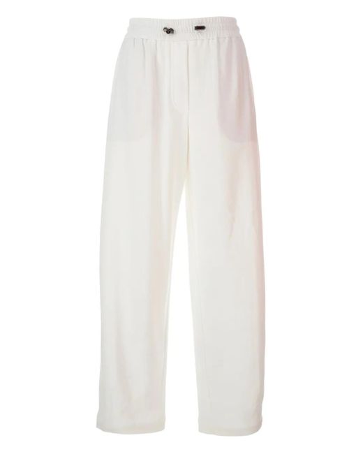 Brunello Cucinelli イージーパンツ White