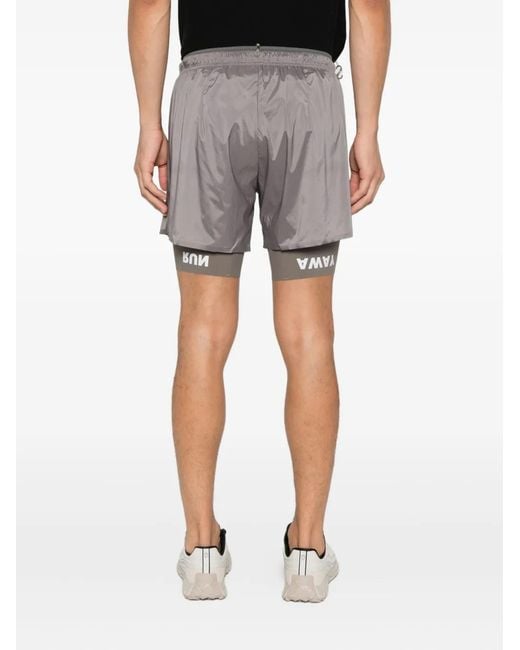 Satisfy Gray Layered Shorts for men