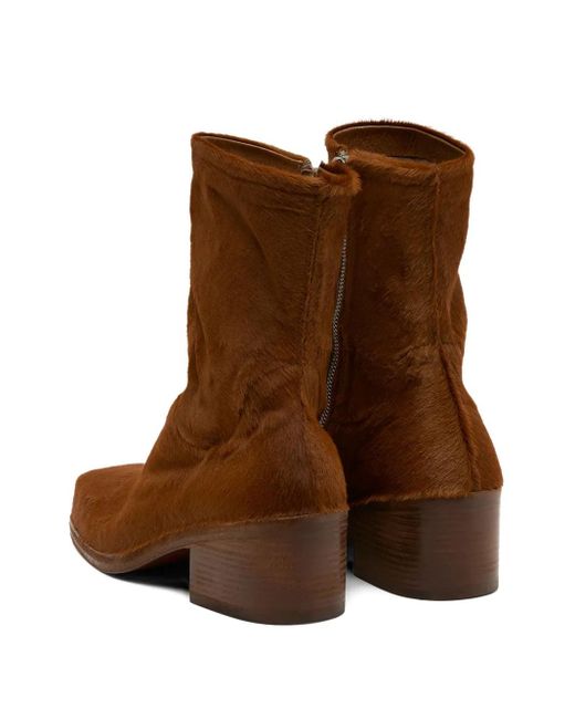 Marsèll Brown Cassello Square-Toe Boots