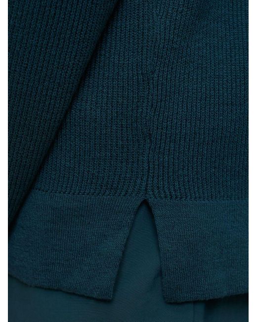 Closed Pullover mit tiefen Schultern in Blue für Herren