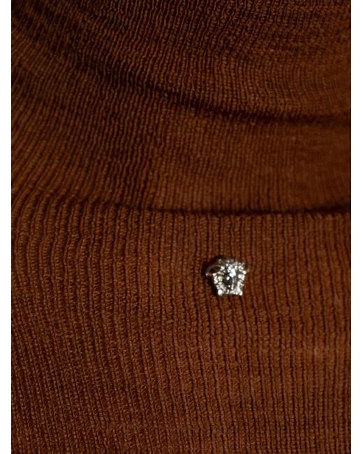 Versace Brown Turtleneck Jumper