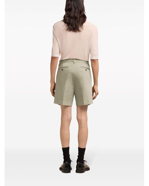 AMI Gray Cotton Chino Shorts for men