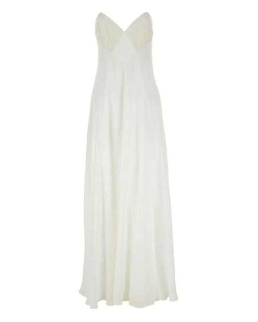 Robe Calmi À Coupe Longue Max Mara en coloris White