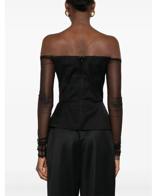 Vestiaire d'un Oiseau Libre Black Smoking-Corsage