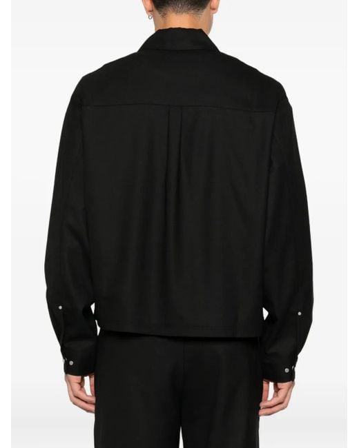 Represent Black Zip-Up Pocket Jacket for men