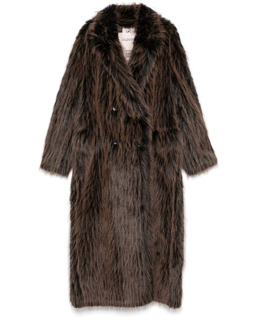 VALENTINI 1972 Brown Faux-Fur Coat