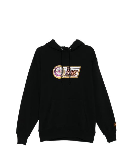 PEACE AND AFTER Black Diner Hoodie for men