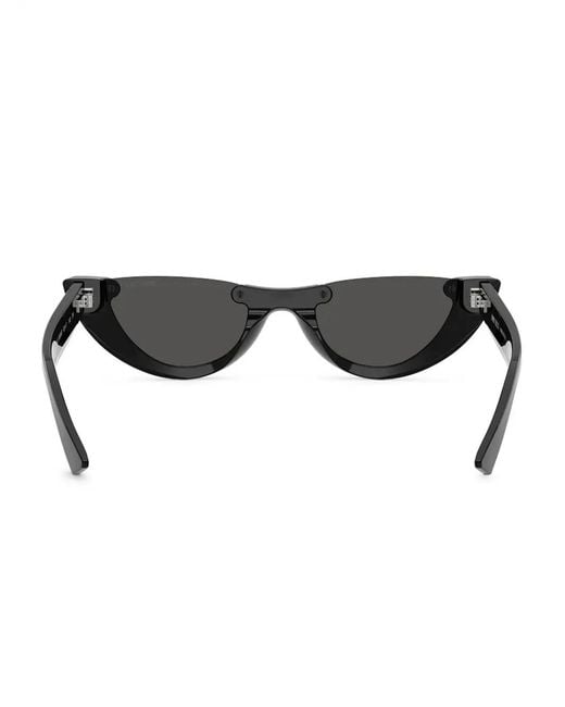 Jimmy Choo Black Stud Geometric-Frame Sunglasses