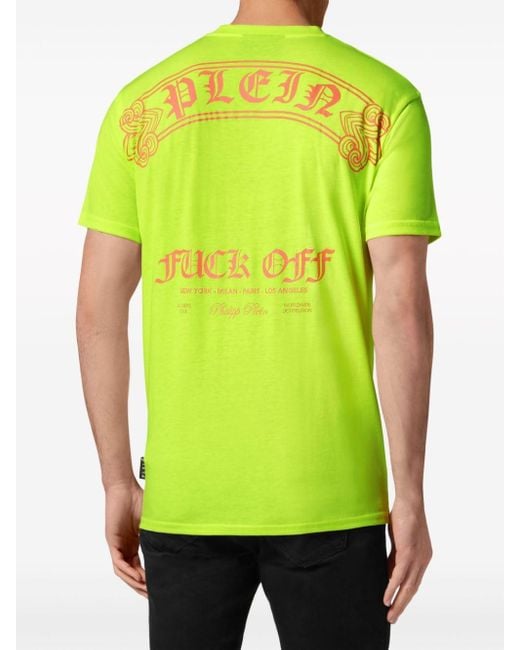 メンズ Philipp Plein ロゴ Tシャツ Green