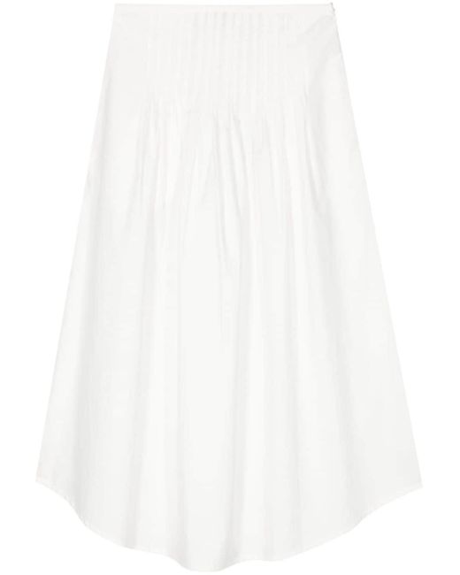 A.P.C. White Midi Skirt