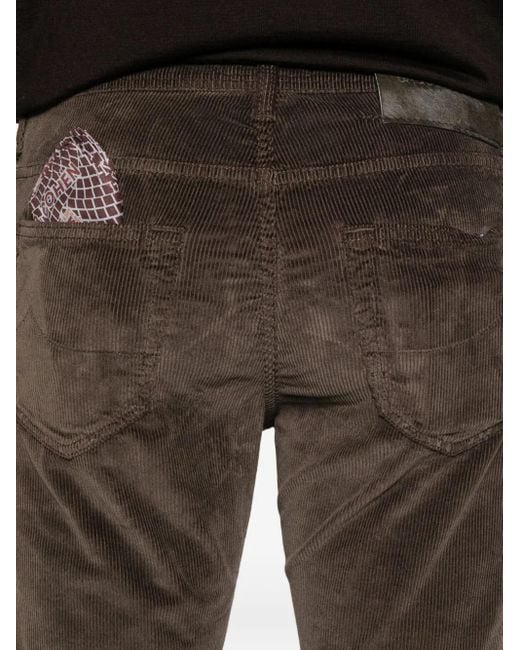 Pantalones con cierre de botón Jacob Cohen de hombre de color Gray