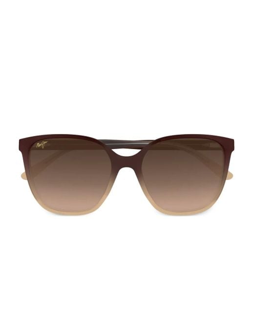 Maui Jim Brown Good Fun Ombre Square Sunglasses