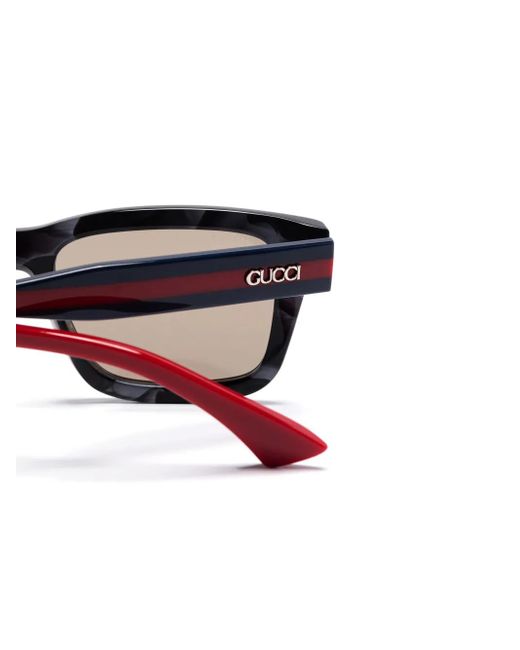 Gucci Blue Square-Frame Sunglasses for men