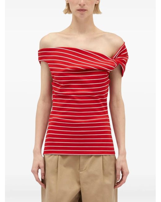MSGM Red Knot-Detail Top