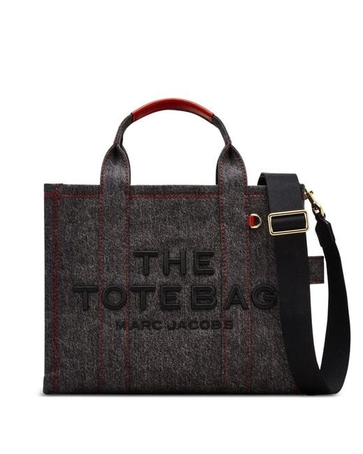 Marc Jacobs Black Medium Tote Embossed Bag