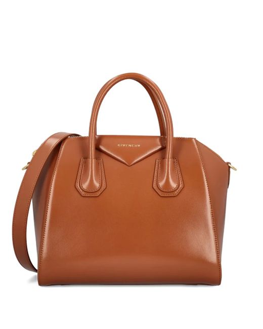Givenchy Brown Leather Top-Handle Shoulder Bag