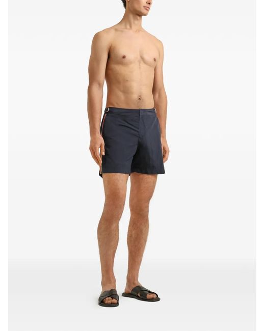 Orlebar Brown Blue Bulldog Stripe Swim Shorts for men