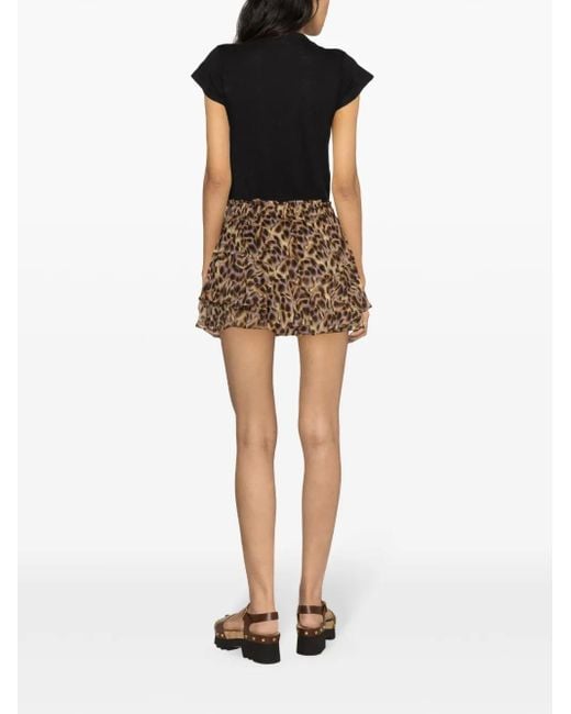 Isabel Marant Black Zankou Linen T-Shirt