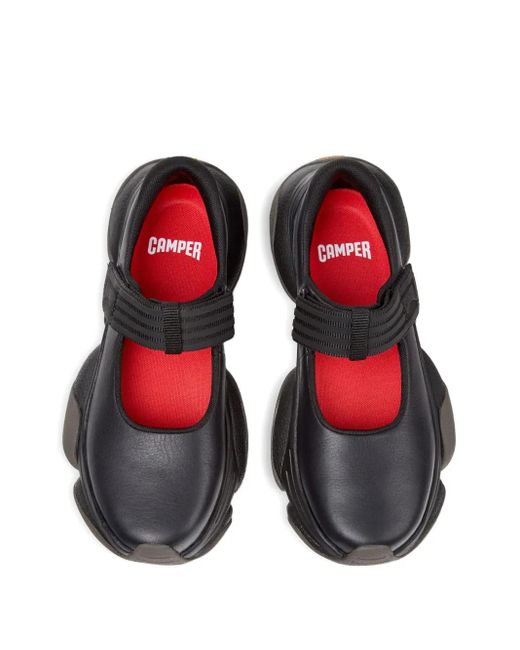 Camper Black Karst 2 Leather Slip-On Sneakers