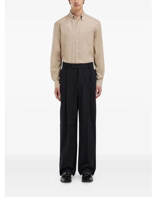 Ferragamo Natural Patch-Pocket Shirt for men