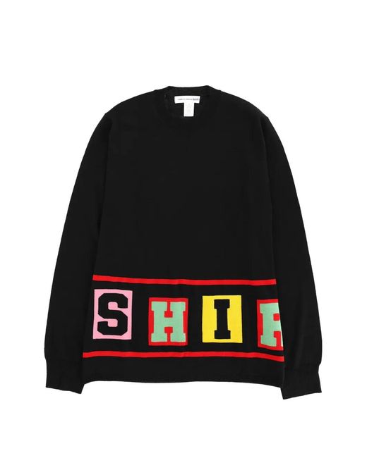 Comme des Garçons Black Graphic Shirt for men