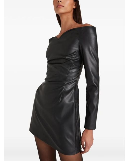 Violante Nessi Black Marino Off-The-Shoulder Mini Dress
